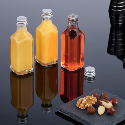 Mini Glass Bottles with Screw Cap – Set of 12