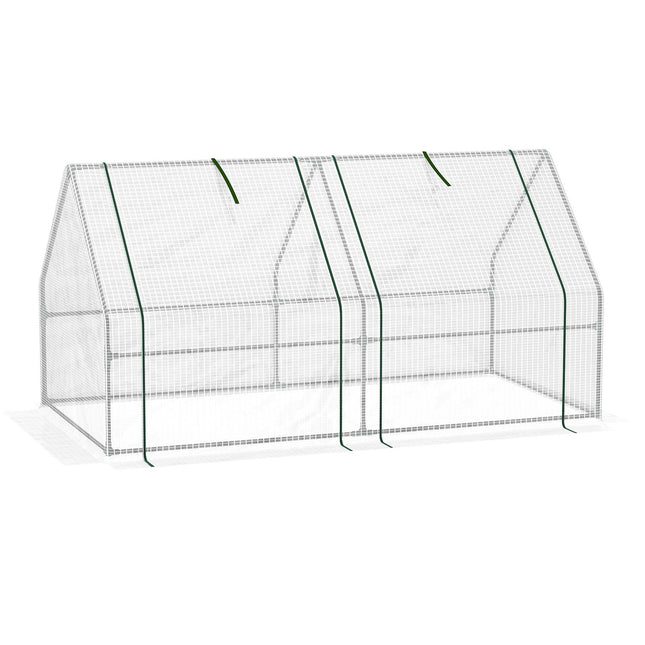 Greenhouse film with window, 180x90x90 cm, PE Material