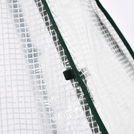 Mini greenhouse with roller door, 160x140x180 cm, White