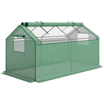 Mini Greenhouse with Weatherproof PE Cover, 180 x 92 x 92 cm