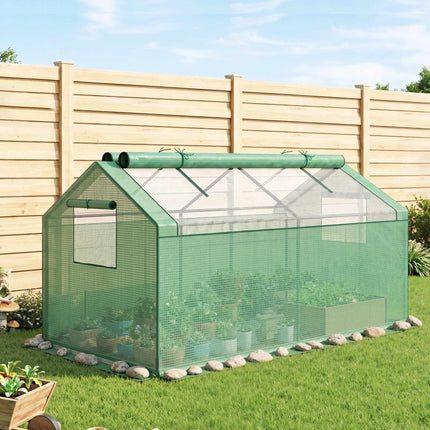 Mini Greenhouse with Weatherproof PE Cover, 180 x 92 x 92 cm