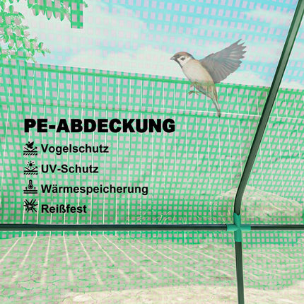 Mini Greenhouse with Weatherproof PE Cover, 180 x 92 x 92 cm