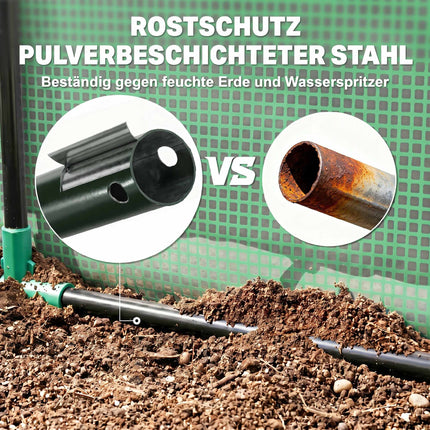 Mini Greenhouse with Weatherproof PE Cover, 180 x 92 x 92 cm