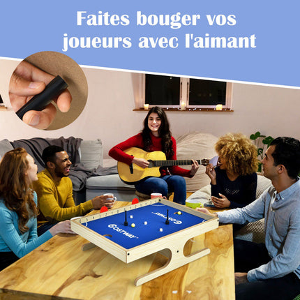Mini Magnetic Foosball Table, 2-Player, 45 cm