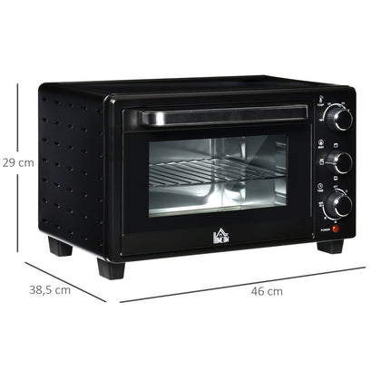 Mini oven 21L – 3 positions, 100°C-230°C, black/silver
