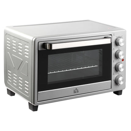 Electric Mini Oven 32L, 1600W, Stainless Steel & Glass