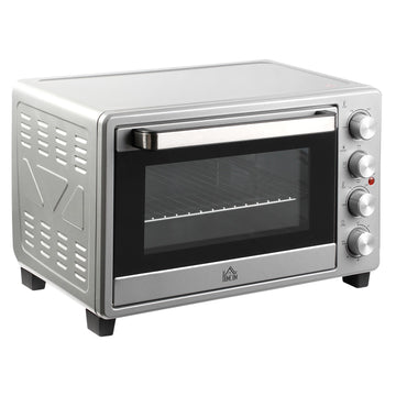 Electric Mini Oven 32L, 1600W, Stainless Steel & Glass