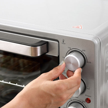 Electric Mini Oven 32L, 1600W, Stainless Steel & Glass