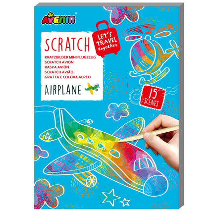 Mini Scratch Book for Airplane Enthusiasts, 50 Pages