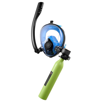 Mini Scuba Tank 0.5L Set – Full-Face Mask, Pump