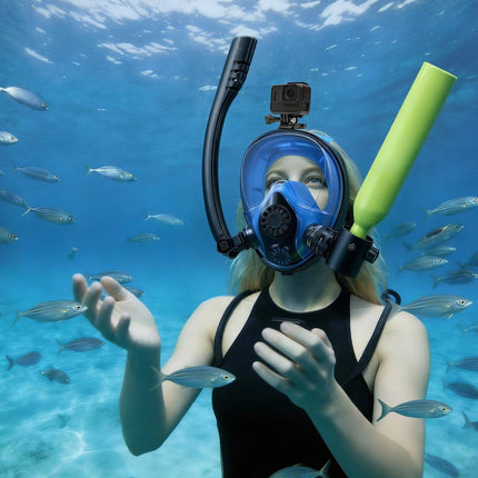 Mini Scuba Tank 0.5L Set – Full-Face Mask, Pump
