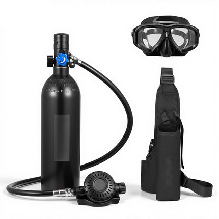 Mini Scuba Tank 1L, 15–20 Min, Backpack And Goggles