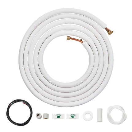 Mini Split Line Set 25 Ft, 1/4 x 1/2 Insulated Copper