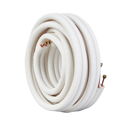 Mini Split Line Set 50 Ft, 1/4 x 3/8 Insulated Copper