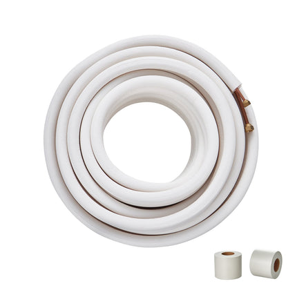 Mini Split Line Set 50 Ft, 1/4 x 3/8 Insulated Copper