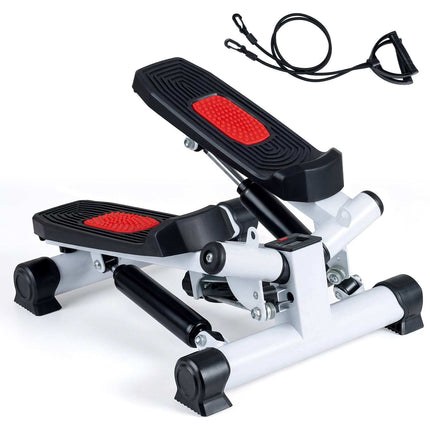 Mini Stepper with Resistance Bands, 75 kg Capacity
