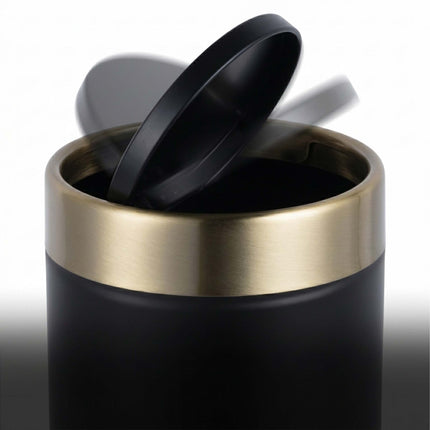 Mini Table Bin, 1.5L, Black – Metal Swing Lid
