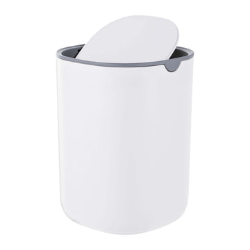 Mini Table Bin with Swing Lid, 1.5L – White