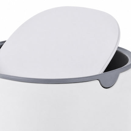 Mini Table Bin with Swing Lid, 1.5L – White