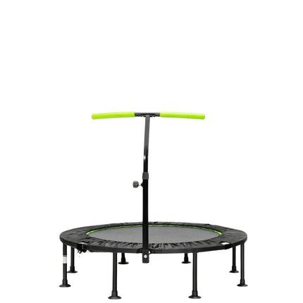 Mini Trampoline with Adjustable Handle, Foldable, 110cm