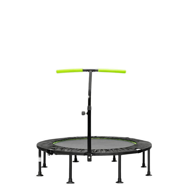 Mini Trampoline with Adjustable Handle, Foldable, 110cm
