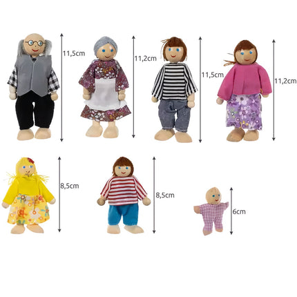 Miniature dolls - 7 pcs. Kruzzel 19764