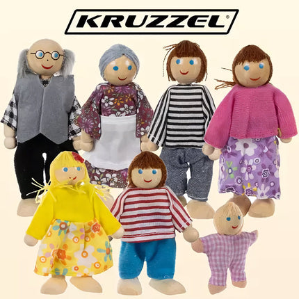 Miniature dolls - 7 pcs. Kruzzel 19764