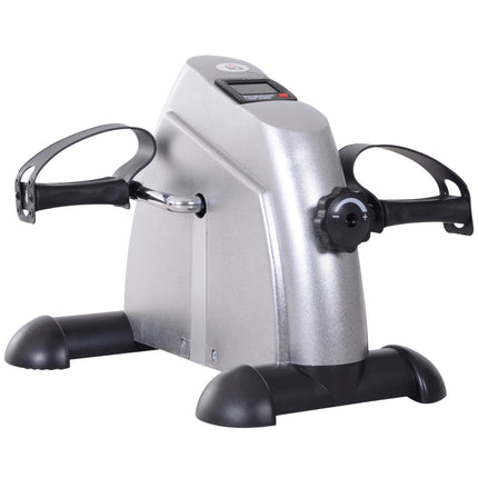 Mini exercise bike with LCD Display, Silver, 35x40x31 cm