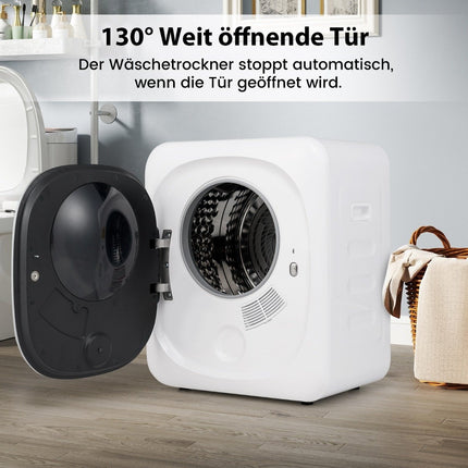 Mini tumble dryer 5kg with LED touch screen & disinfection & deodorization exhaust dryer