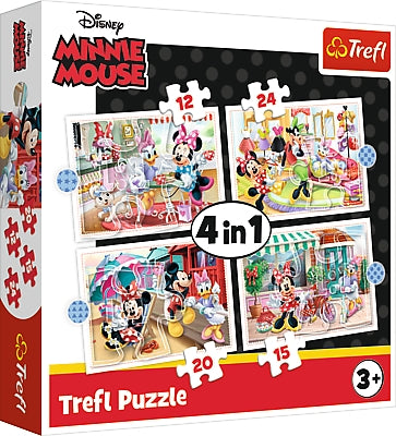 Minnie Mouse 4-in-1 Puzzle Set for Kids, Fun and Engaging