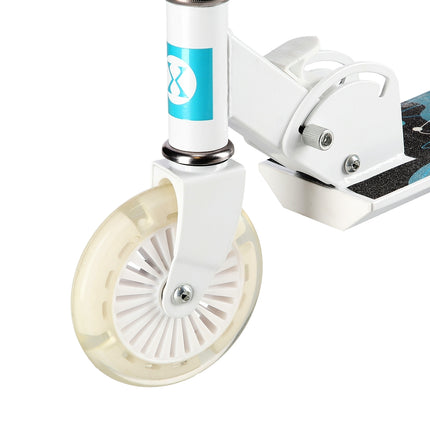 Mint Green Kick Scooter – Adjustable Height, Foldable Design