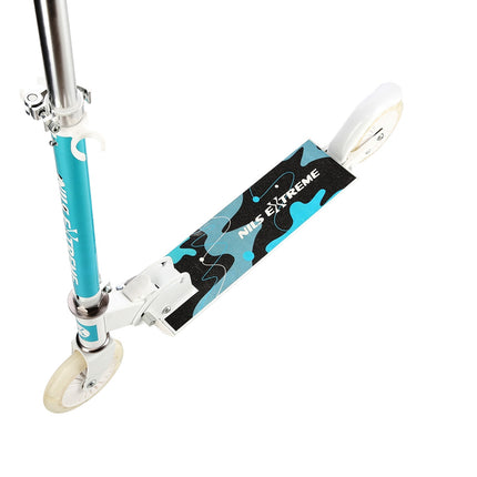 Mint Green Kick Scooter – Adjustable Height, Foldable Design