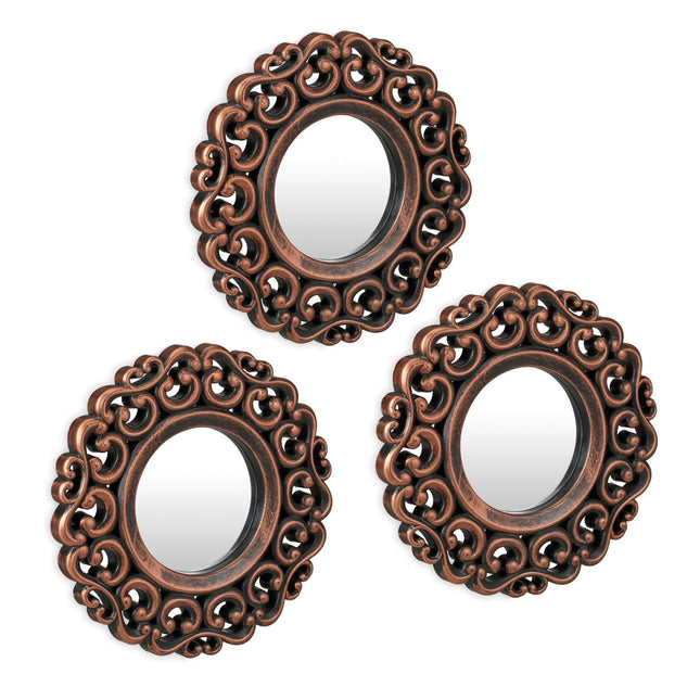 Mirror set of 3 baroque