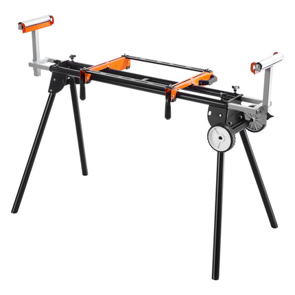 Miter Saw Stand, 550 lb Steel Folding, Adjustable with Wheels