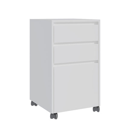 Mobile 3-Drawer Cabinet with Hanging File System