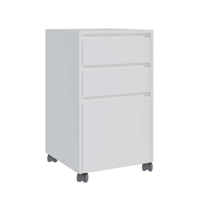 Mobile 3-Drawer Cabinet with Hanging File System