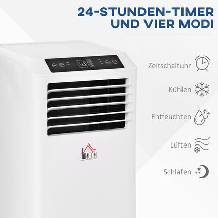 Portable air conditioner 2.9 kW with dehumidifier and timer