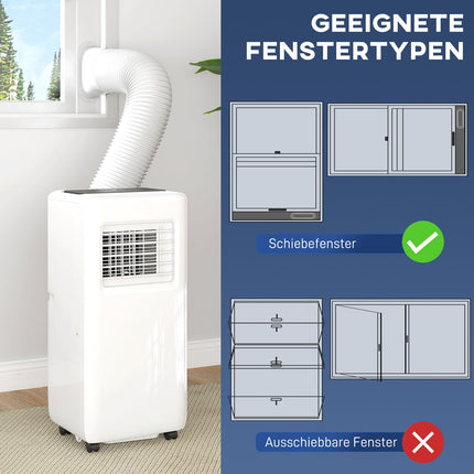 Portable air conditioner, 9000 BTU, 3-in-1 cooling and dehumidifier