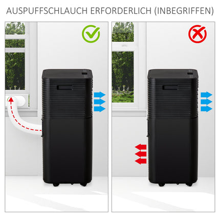 Portable 8000 BTU air conditioner, 4-in-1 with remote control