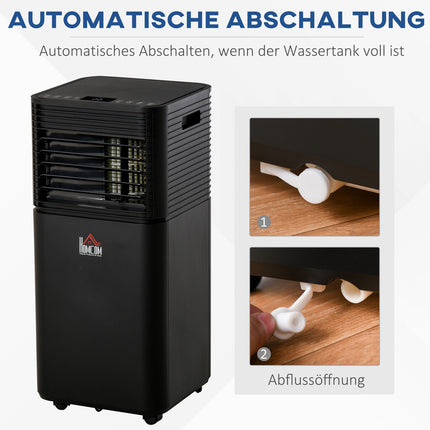 Portable 8000 BTU air conditioner, 4-in-1 with remote control