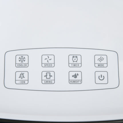 Portable air conditioner with humidifier and remote control, 600W