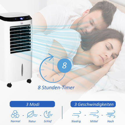 Portable air conditioner with humidifier and remote control, 600W