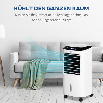 Portable air conditioner with humidifier and remote control, 600W