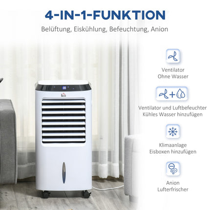 Portable air conditioner with humidifier and remote control, 600W