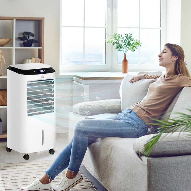 Portable air conditioner with humidifier and remote control, 600W