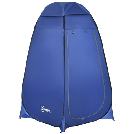 Mobile Camping Shower Tent - Waterproof, Dark Blue, 120x120x190 cm