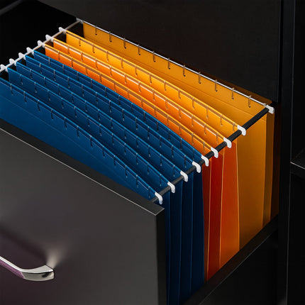 Mobile File Cabinet with 3 Drawers and File Storage