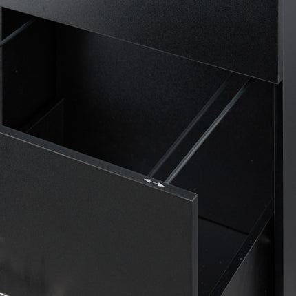 Mobile File Cabinet with 3 Drawers and File Storage