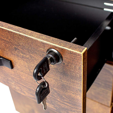 Mobile File Cabinet with 3 Drawers and Wheels