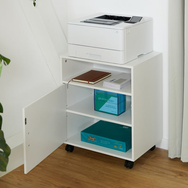 Mobile Office Trolley with 3 Compartments